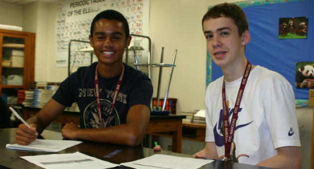 students learning 